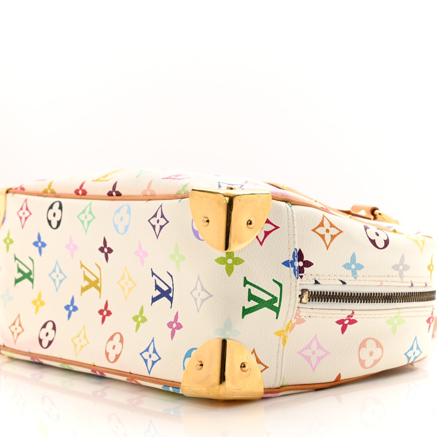 LOUIS VUITTON Monogram Multicolor Trouville White