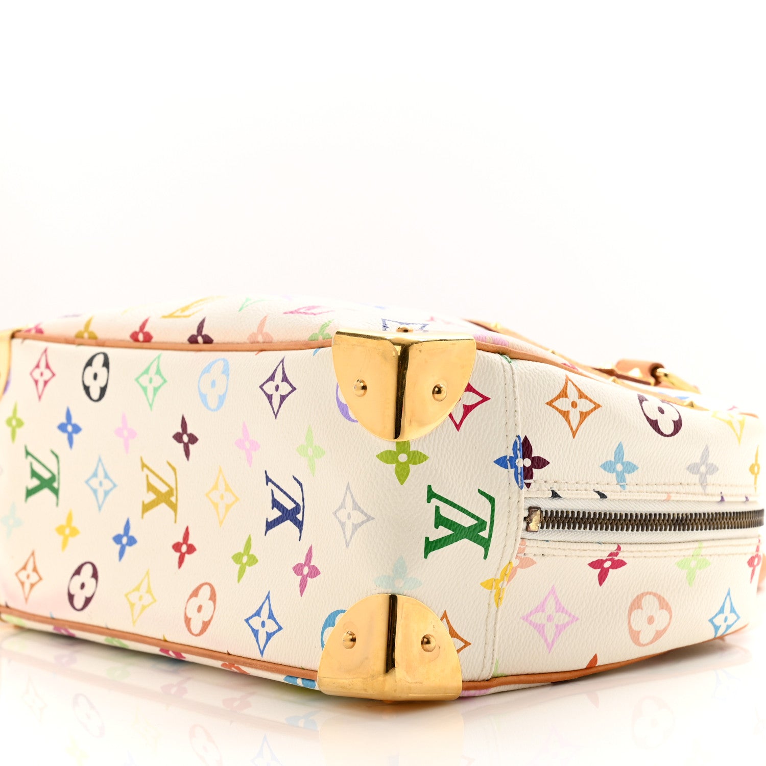 Louis Vuitton LOUIS VUITTON Monogram Multicolor Trouville White 9 of 10