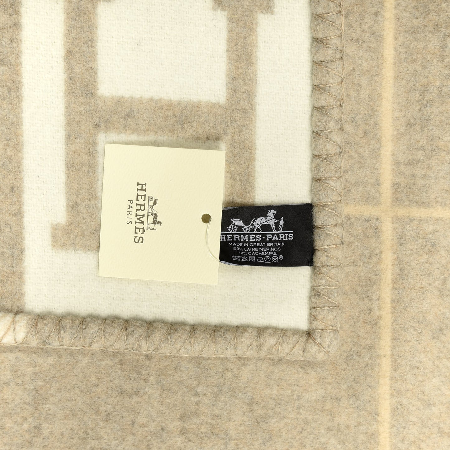 Wool Cashmere Avalon III Blanket Coco Camomille