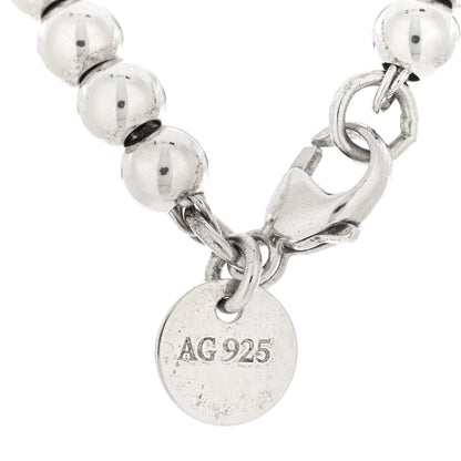 Tiffany Sterling Silver 4mm Return to Tiffany Heart Tag Bead Bracelet 3 of 4
