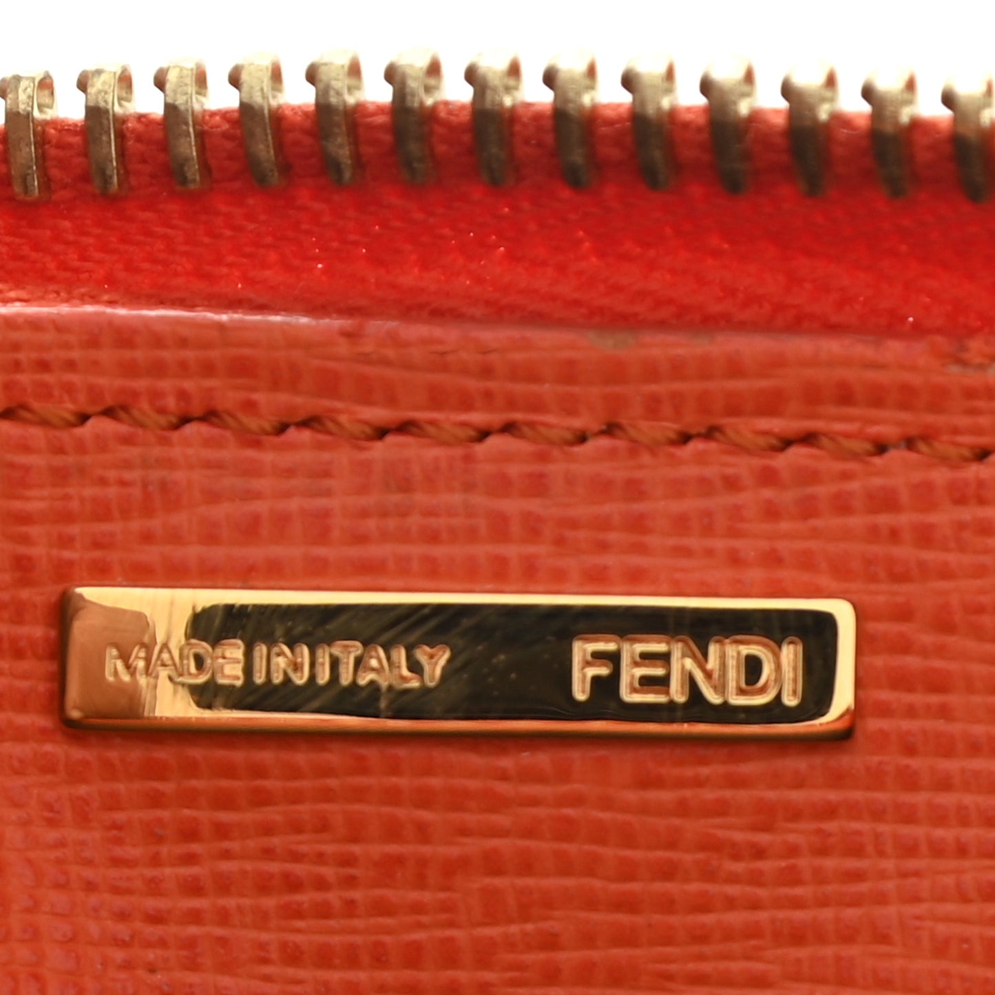 Vitello Elite Zip Around Wallet Arancio