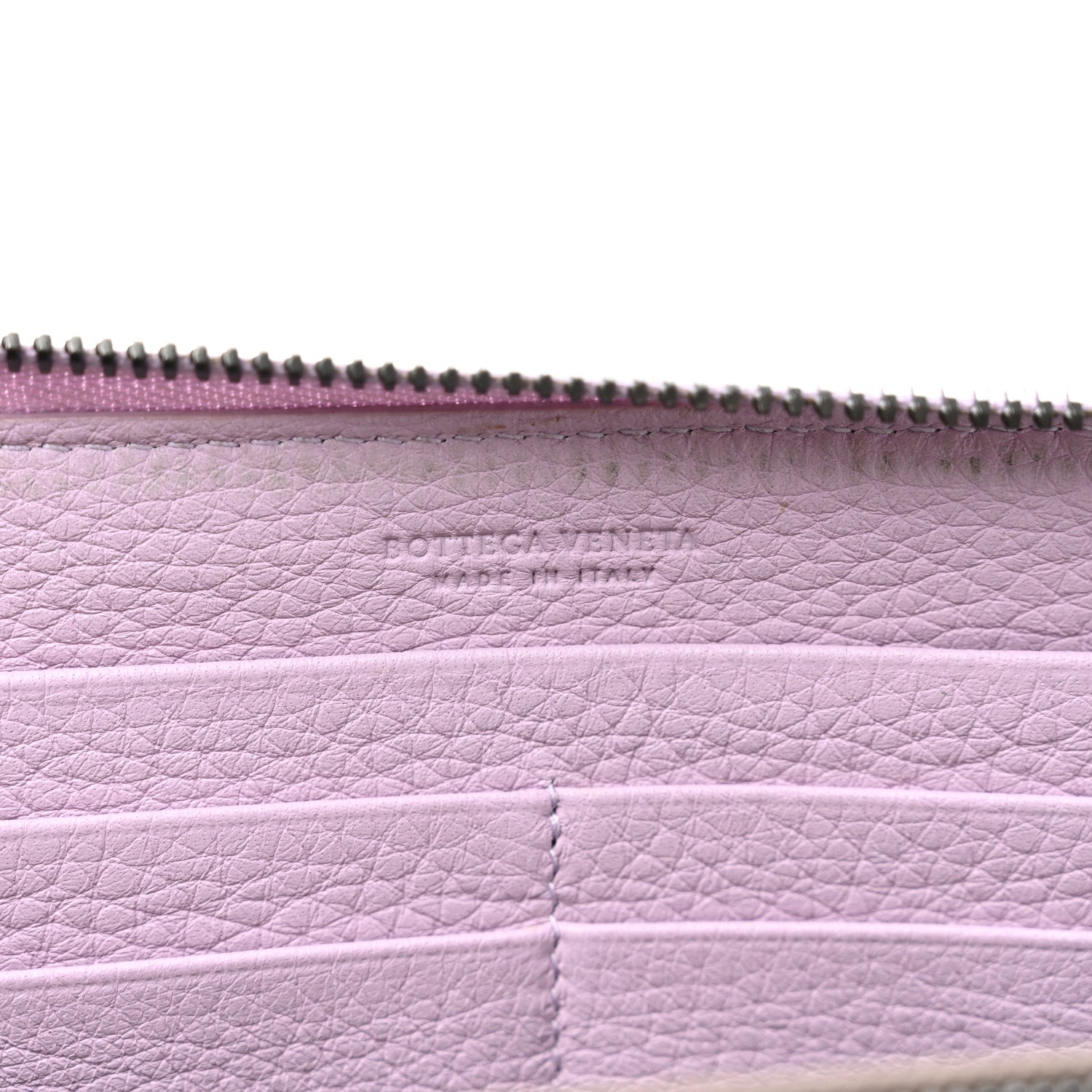 Bottega Veneta Nappa Intrecciato Zip Around Wallet Lilac 6 of 8