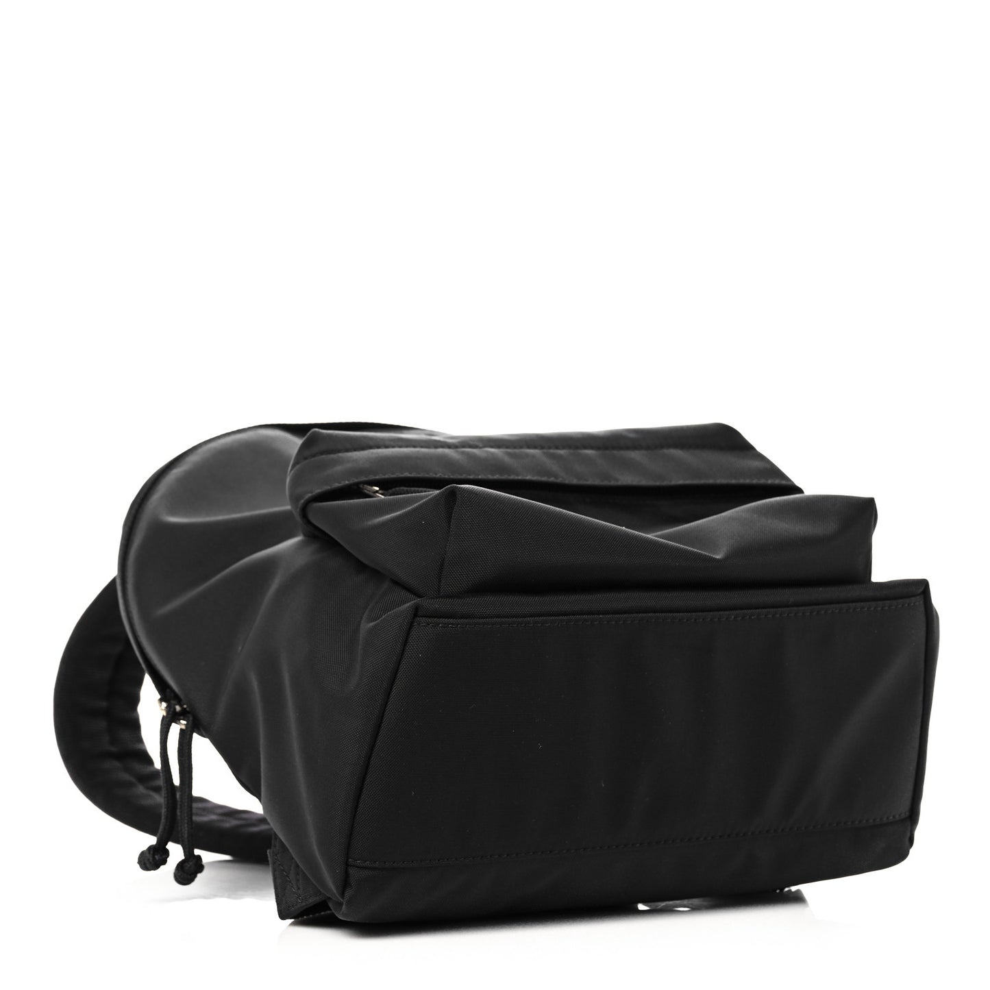 Sport Nylon Logo Embroidered S Wheel Backpack Black