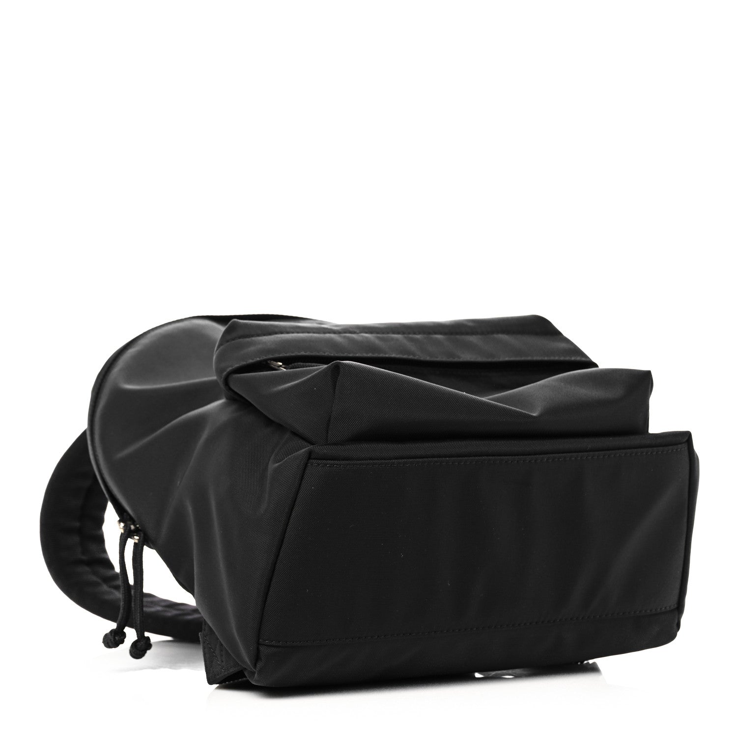 Balenciaga Sport Nylon Logo Embroidered S Wheel Backpack Black 4 of 8