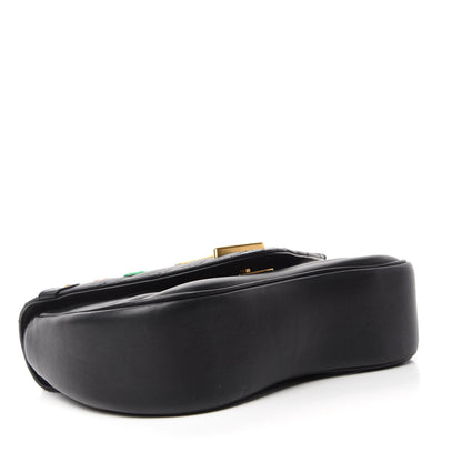 Louis Vuitton Calfskin Embroidered New Wave Chain MM Black 4 of 11