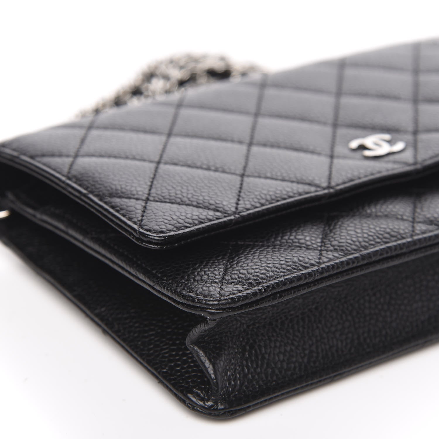 Chanel Caviar Quilted Wallet On Chain WOC Black 9 of 11