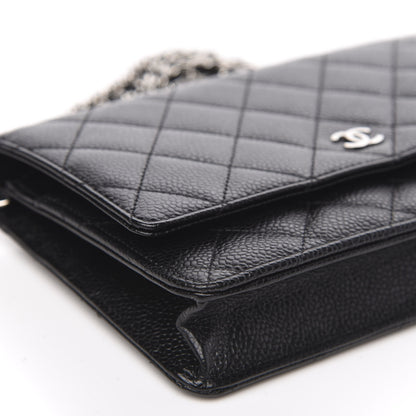 Chanel Caviar Quilted Wallet On Chain WOC Black 9 of 11