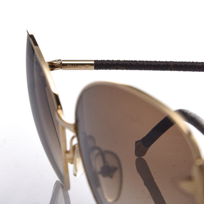 Louis Vuitton Monogram Viola Round Sunglasses Z0464U Brown 4 of 8