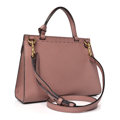 Gucci Calfskin Mini GG Marmont Top Handle Bag Rosy Phard 3 of 9