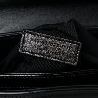 Saint Laurent Calfskin Y Quilted Monogram Toy Loulou Crossbody Bag Black 10 of 11