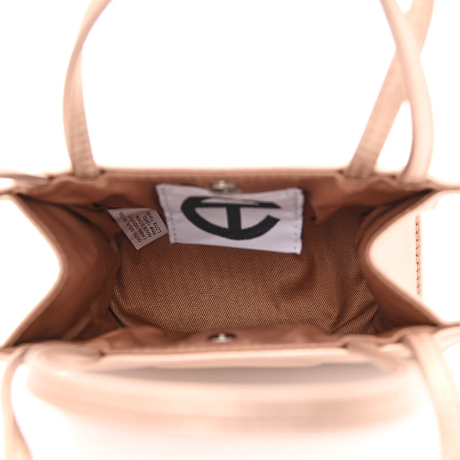 Telfar Metallic Vegan Leather Small Shopping Bag Copper 5 of 11