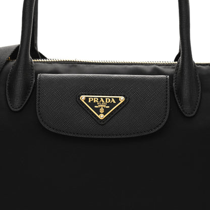 Prada Tessuto Nylon Saffiano Tote Black 9 of 12