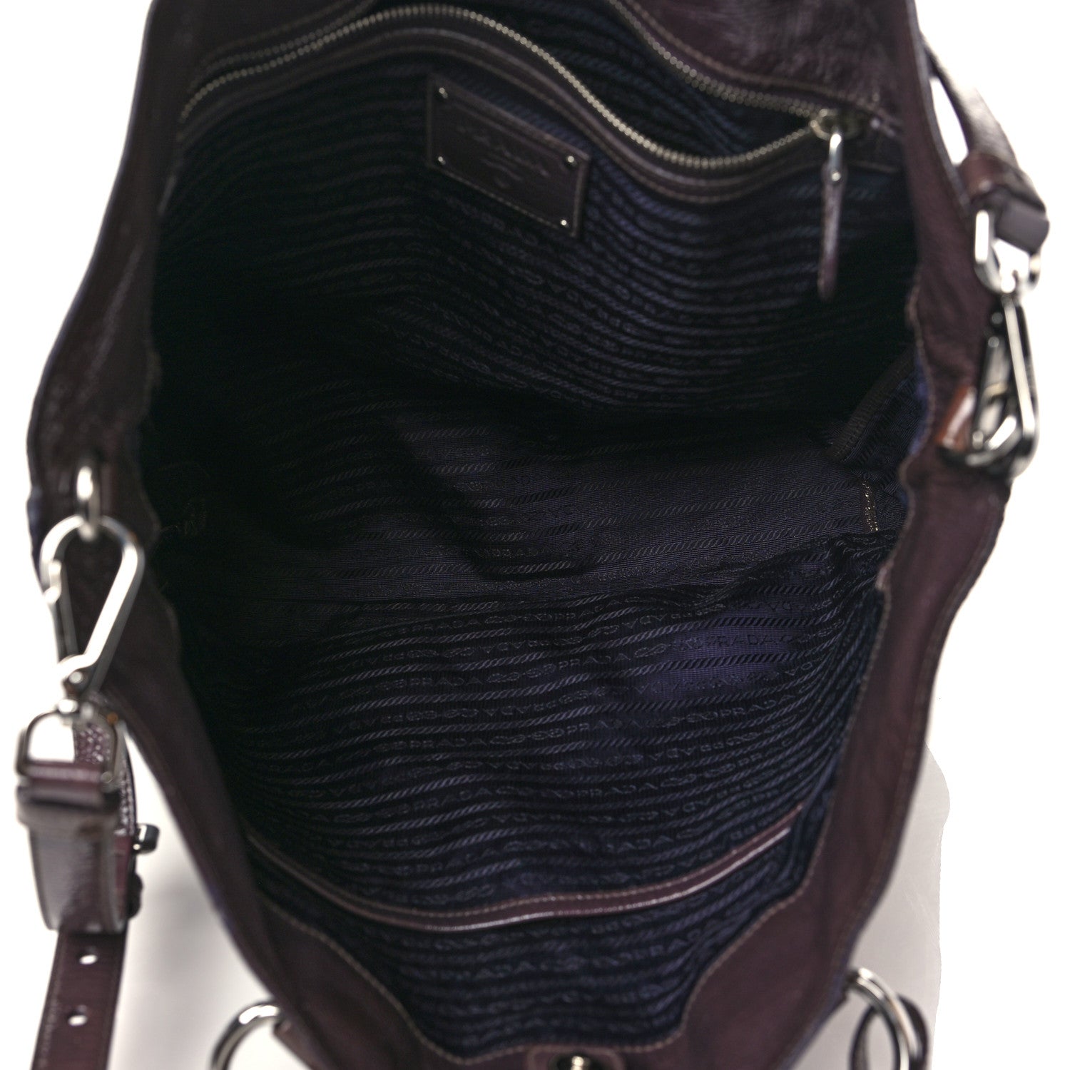 Prada Vernice Sfumata Shopping Tote Lampone 4 of 8