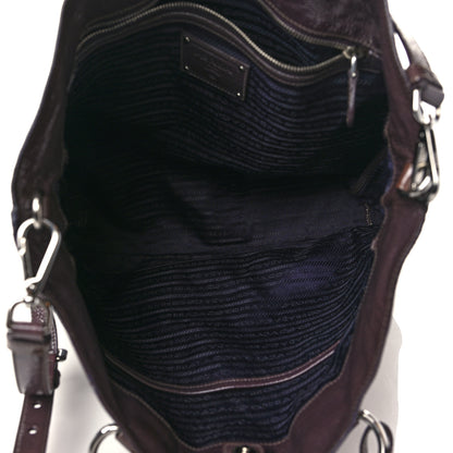 Prada Vernice Sfumata Shopping Tote Lampone 4 of 8