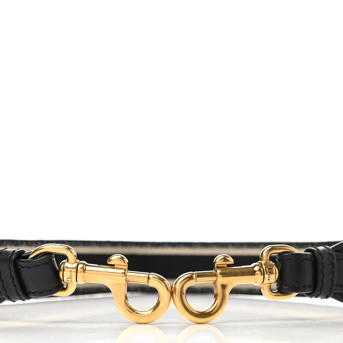 Canvas Embroidered Shoulder Strap Black