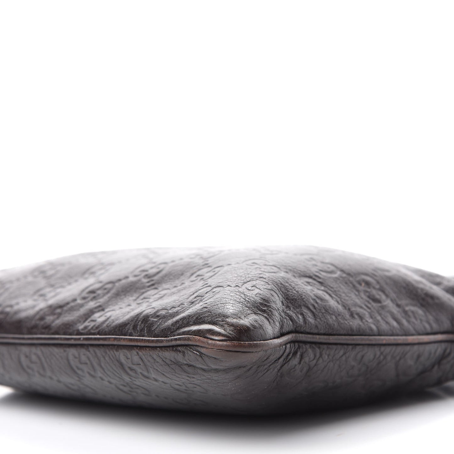 Guccissima Small Flat Messenger Bag Dark Brown