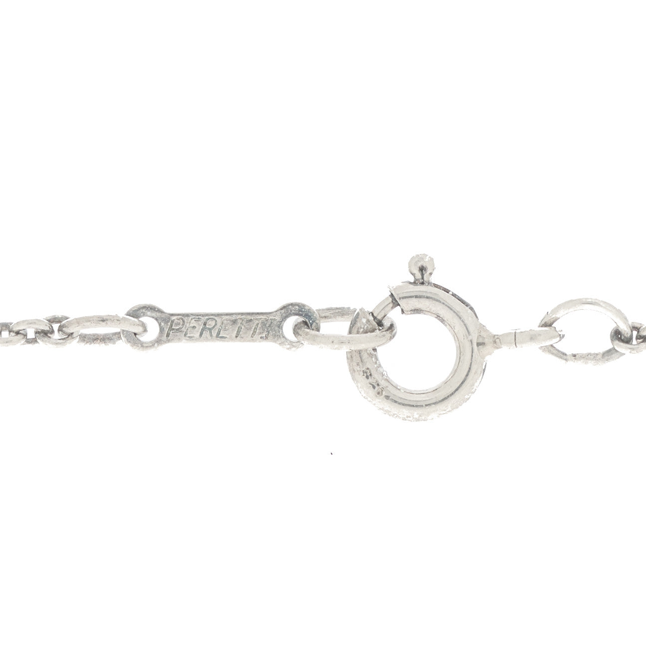 Tiffany Sterling Silver 19mm Elsa Peretti Bean Pendant Necklace 5 of 6