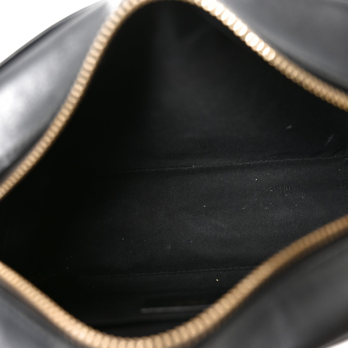 Glazed Fabric Vitello Century FF 1974 Stamp Patch Camera Case Mogano Panna Black