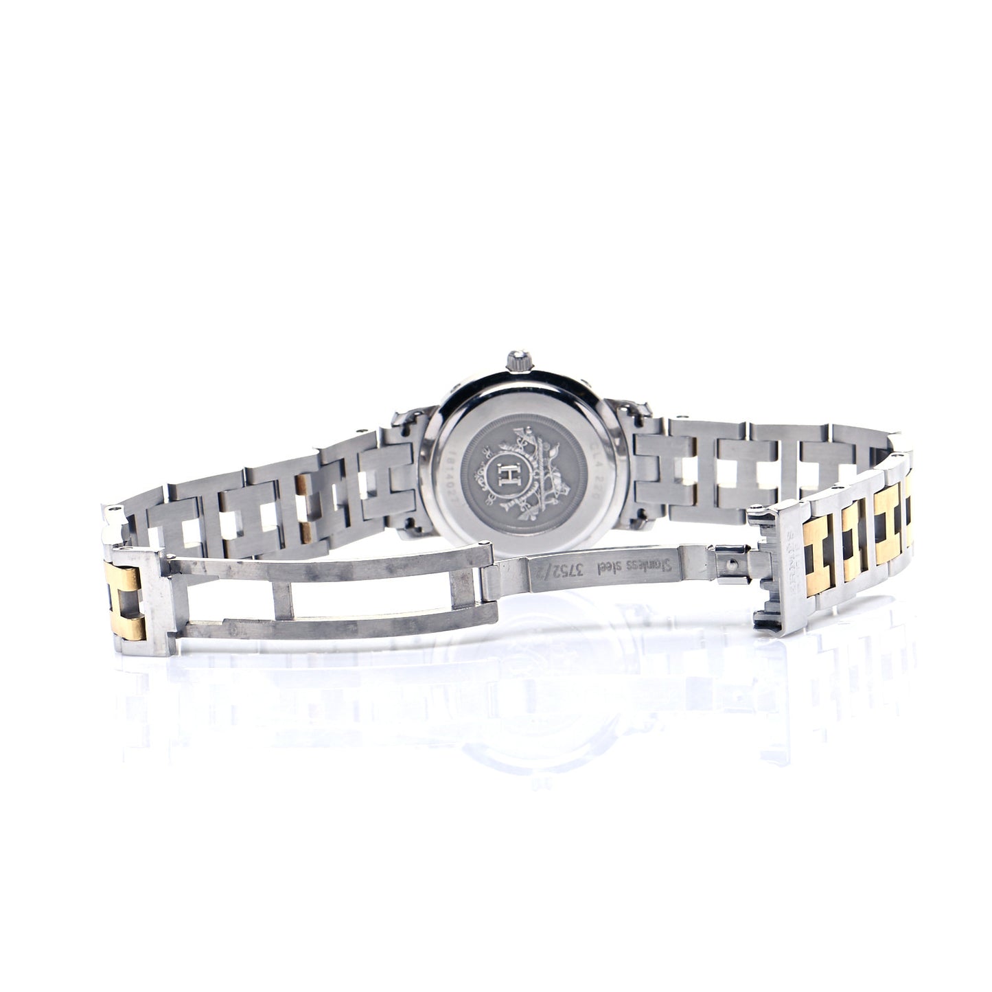 Stainless Steel 24mm Clipper Quartz Watch Black