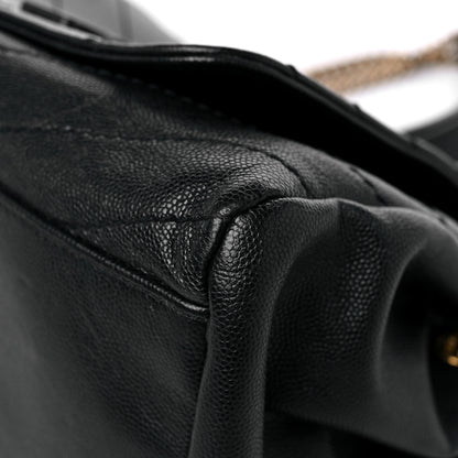 Saint Laurent Pebbled Lambskin Chevron Monogram Small Nolita Black 9 of 15