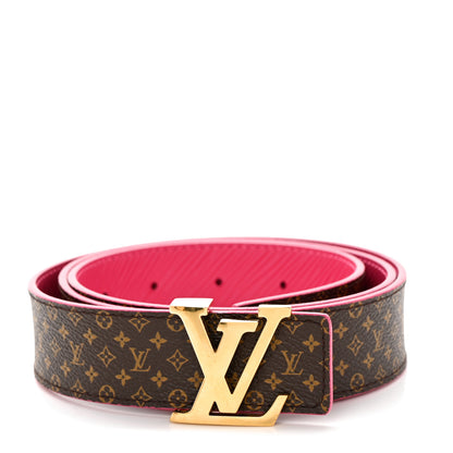 Louis Vuitton Epi Mini Monogram 30mm LV Initiales Reversible Belt 90 36 Fuchsia 1 of 6