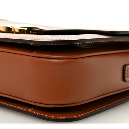 Celine Triomphe Canvas Calfskin Medium Triomphe Bag Tan 9 of 10