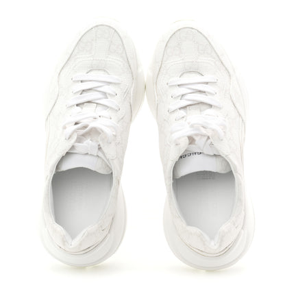 Gucci GG Supreme Monogram Womens Rhyton Sneakers 35 White 2 of 11