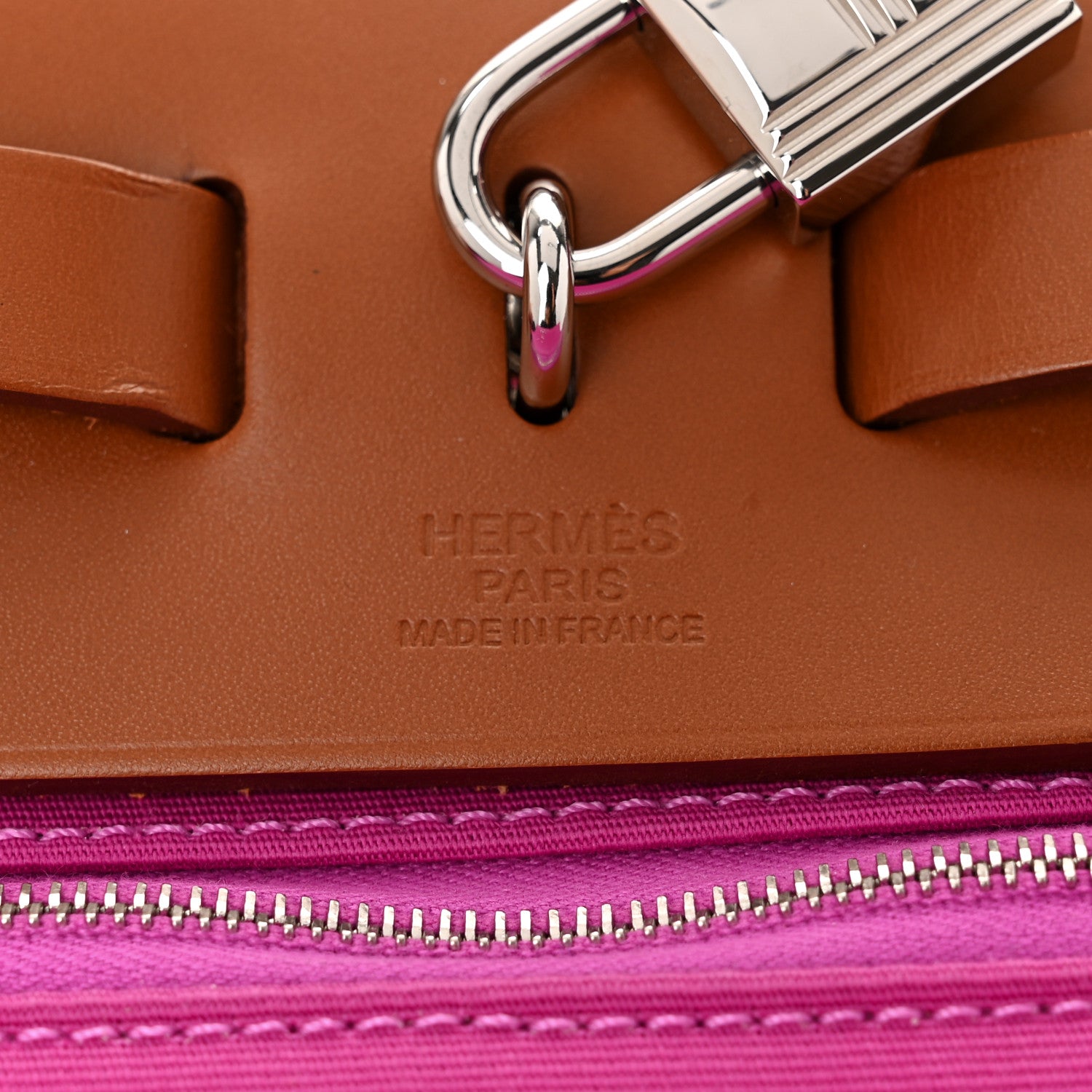 Hermes Vache Hunter Toile Herbag Zip 31 PM Magnolia Fauve 7 of 11