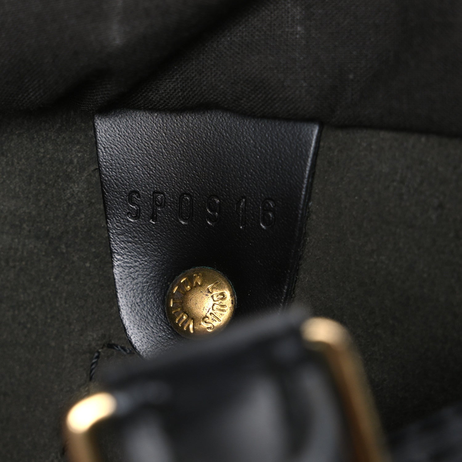 Louis Vuitton Epi Speedy 25 Black 7 of 10