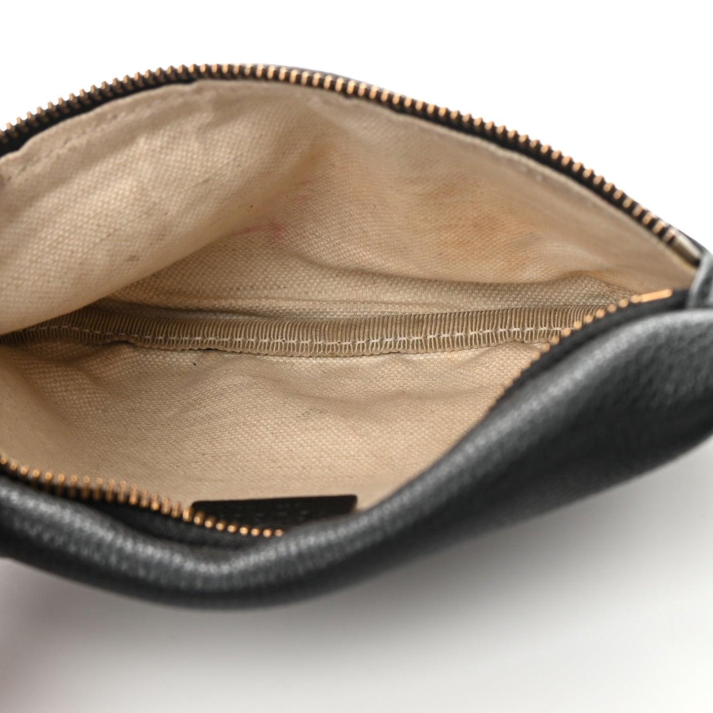 Grained Calfskin Small Logo Belt Bag Black