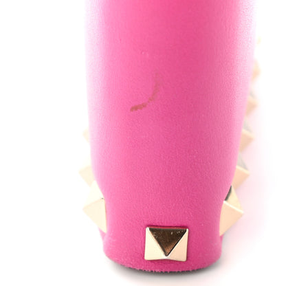 Valentino Garavani Calfskin Rockstud Zip Around Wallet Bright Fuxia 11 of 16