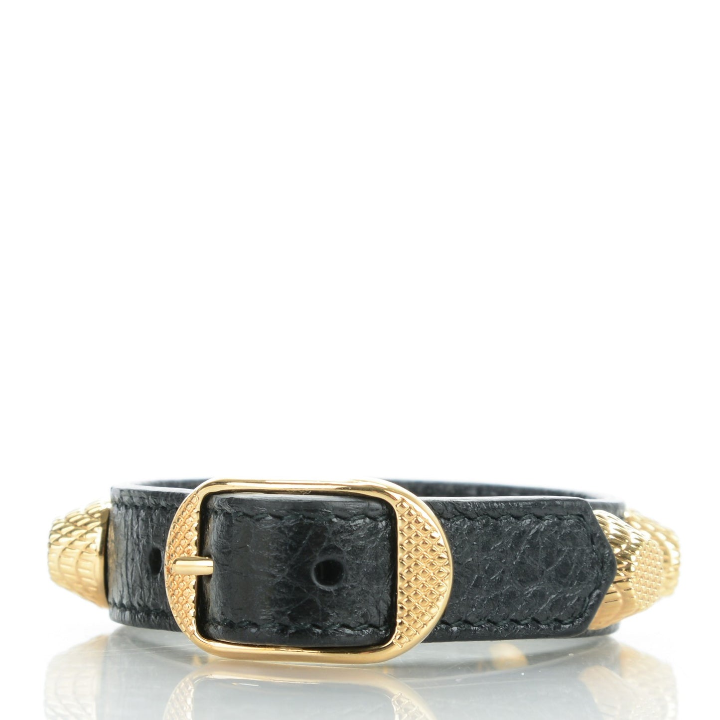 Agneau Giant Gold M Bracelet Black