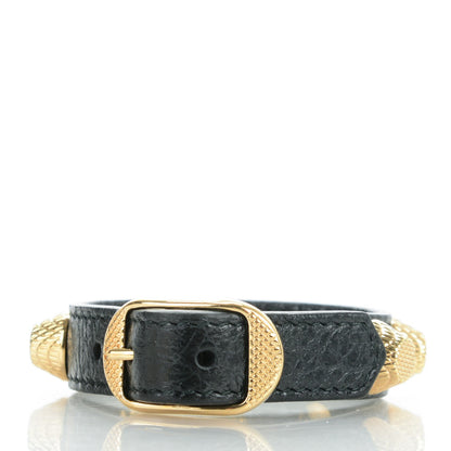 Balenciaga Agneau Giant Gold M Bracelet Black 3 of 5