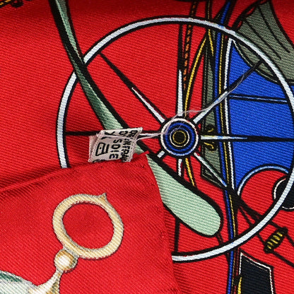 Hermes Silk Les Voitures A Transformation Scarf 90 6 of 6