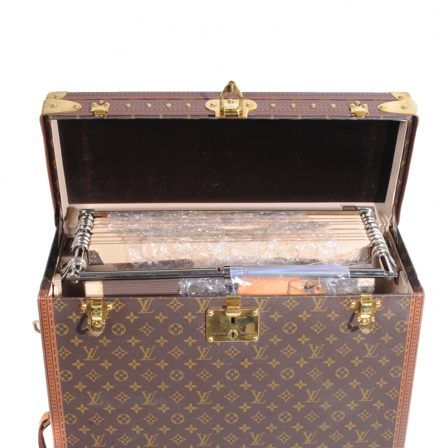 Monogram Custom Standing Wardrobe Trunk