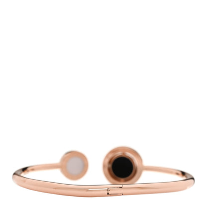Bulgari 18K Rose Gold Mother of Pearl Malachite Black Onyx BVLGARI BVLGARI Flip Cuff Bracelet S 2 of 5