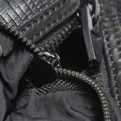 Alexander Wang Leather Laser Cut Rocco Duffel Black Black Nickel Hardware 8 of 10