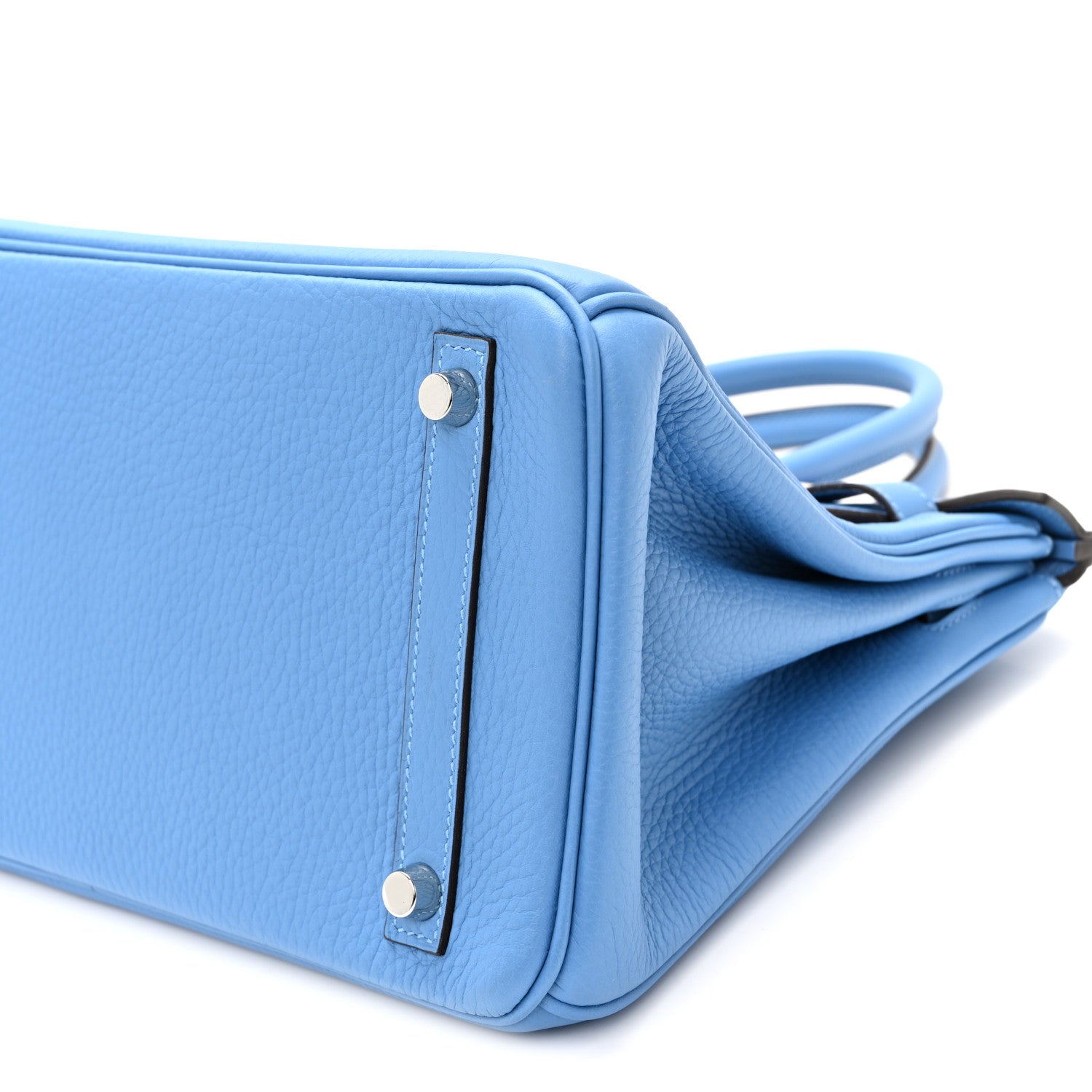 Hermes Taurillon Clemence Birkin 30 Bleu Paradis 10 of 12
