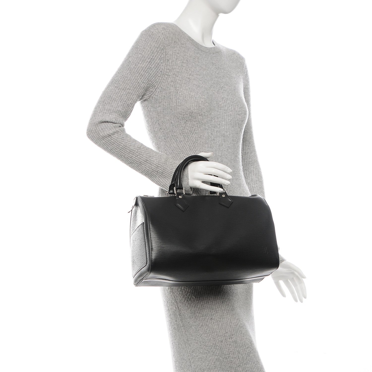 Louis Vuitton Epi Speedy 30 Black 2 of 10