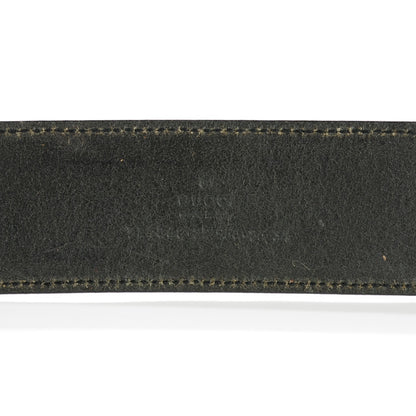 Gucci Calfskin Bamboo Interlocking G Belt 85 34 Black 6 of 6