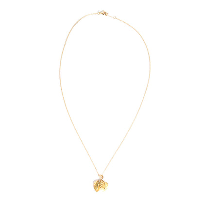 Tiffany 18k Gold Leaves Pendant Necklace 3 of 6