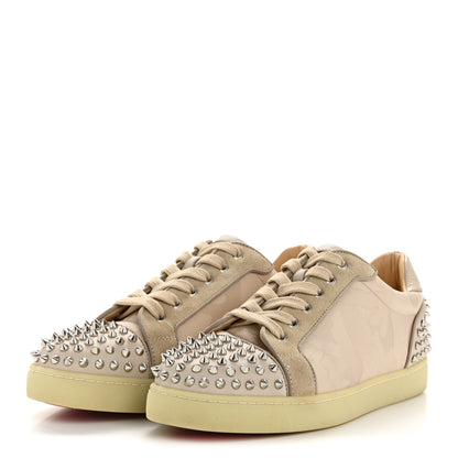 Christian Louboutin Camouflage Jacquard Seavaste 2 Orlato Flat Sneakers 43 Desert Silver 4 of 11