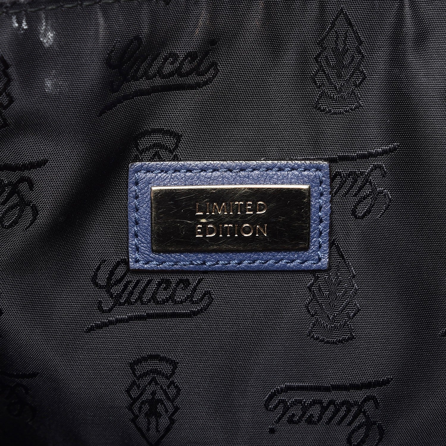 Gucci Guccissima Large Carry On Duffle Blue 8 of 10