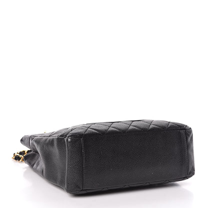 Chanel Caviar Quilted Petit Shopping Tote PST Black 4 of 10