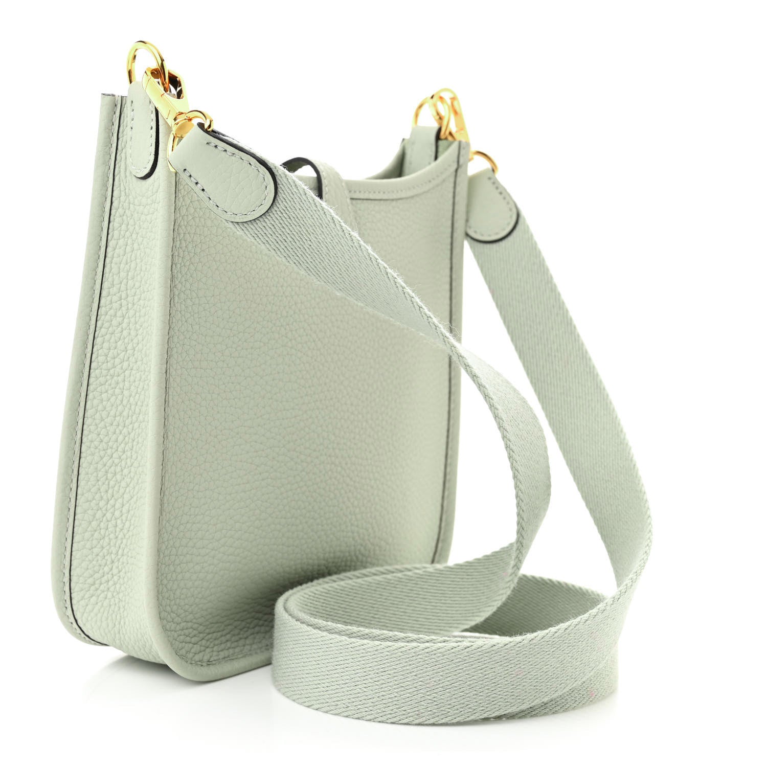 Hermes Taurillon Clemence Amazone Evelyne TPM Gris Neve 3 of 10