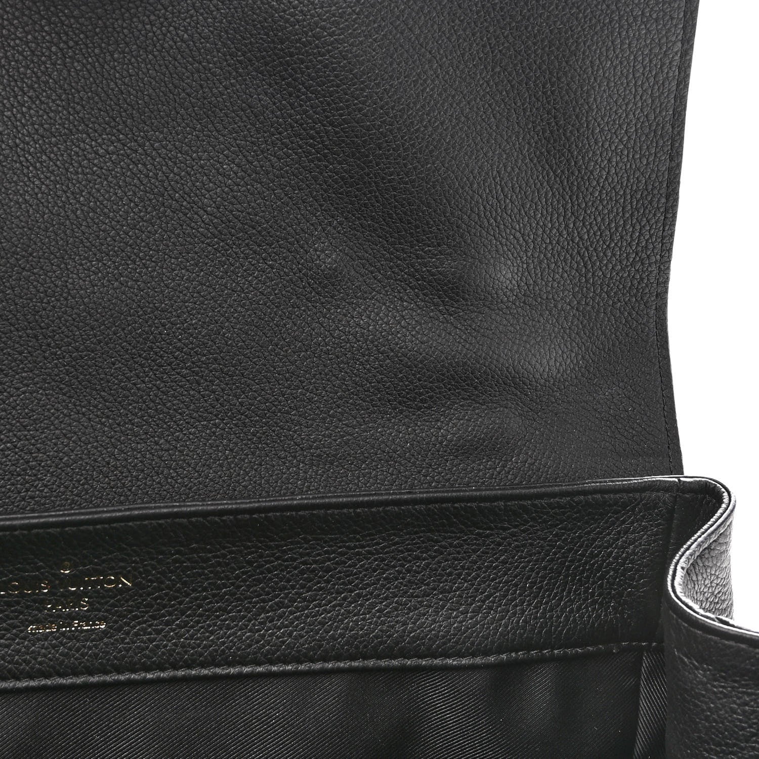 Louis Vuitton Calfskin Lockme MM Black 7 of 14