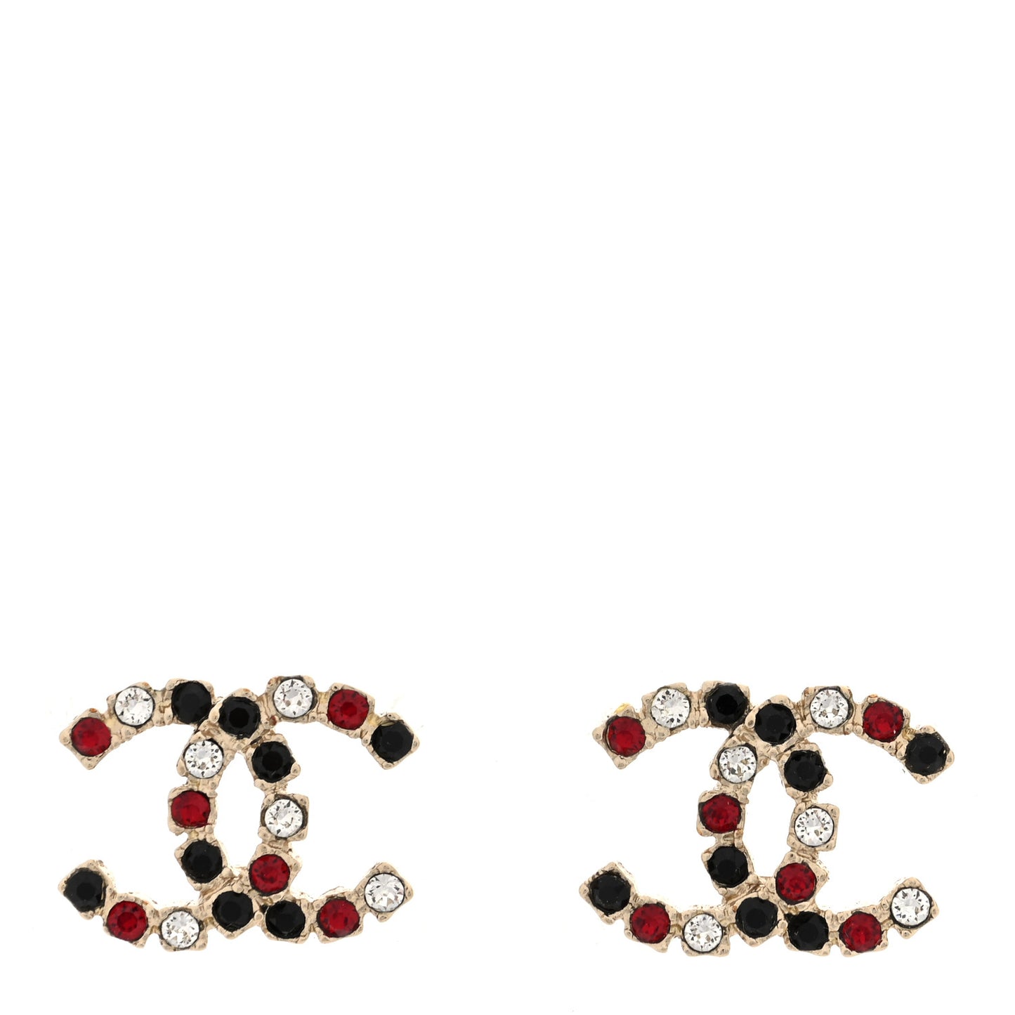 Crystal CC Earrings Multicolor