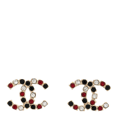 Chanel Crystal CC Earrings Multicolor 1 of 4