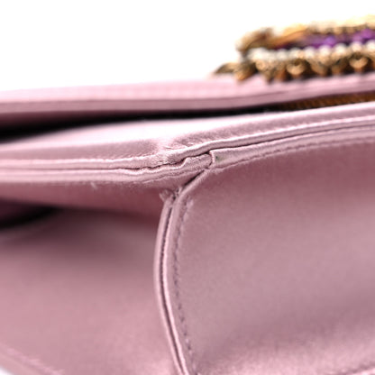 Dolce & Gabbana Silk Small Devotion Envelope Top Handle Bag Pink 7 of 14