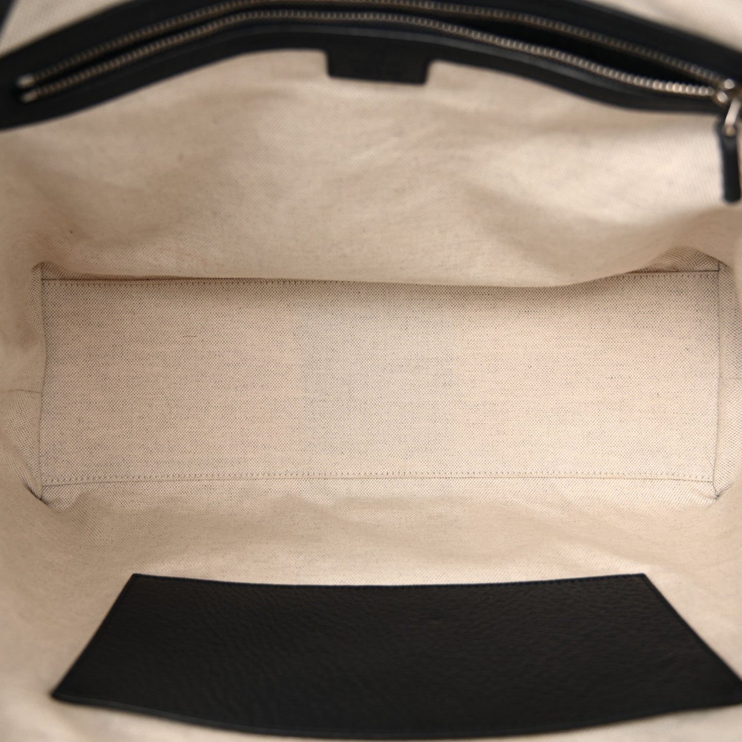 GG Supreme Monogram Textured Calfskin Web Medium Ophidia Shopping Tote Beige Blue